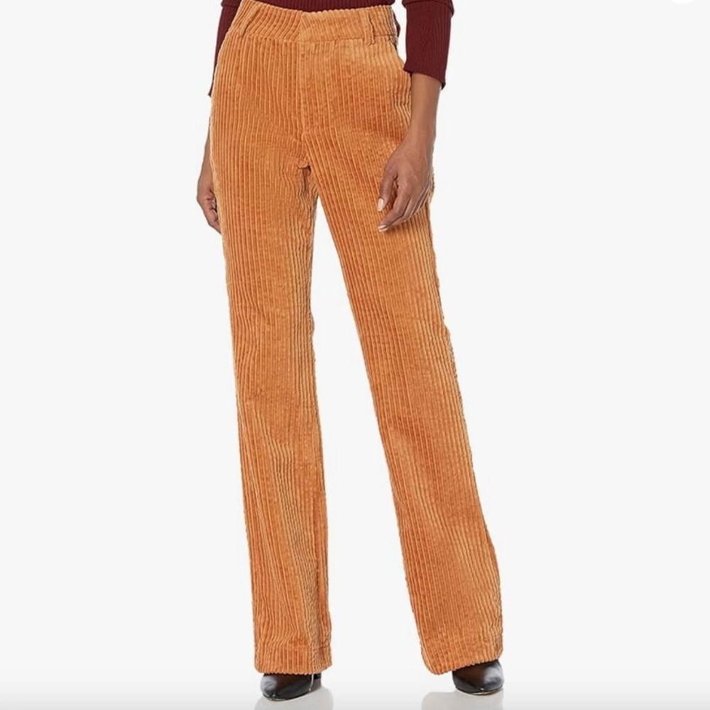 Blank NYC Next Date Wide Whale Corduroy Flare Pants NWT $228